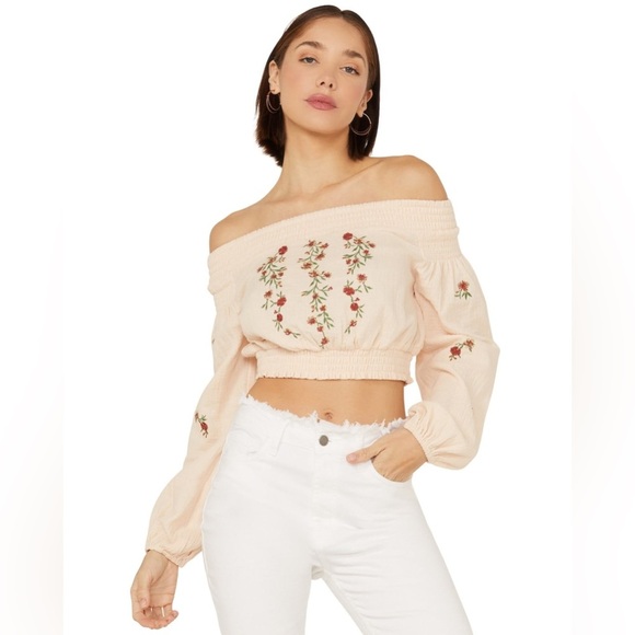 Shyanne Tops - Shyanne Boot Barn Off the Shoulder Crop Top